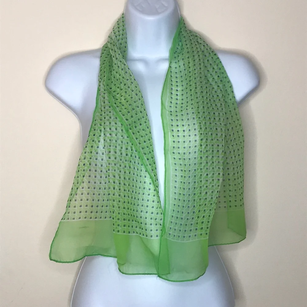 Vintage Sheer green Scarf